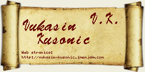 Vukašin Kusonić vizit kartica